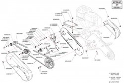 Bedienhebel Rückw.gang + Lagerstück kpl. für Carry Motorschubkarre Eurosystems