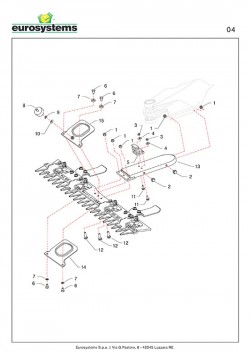 Keilriemenscheibe Ø 130 mm m. Zahnprofil für P70 (M250) EVO Balkenmäher Eurosystems