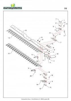 Keilriemenscheibe Ø 130 mm m. Zahnprofil für P70 (M250) EVO Balkenmäher Eurosystems