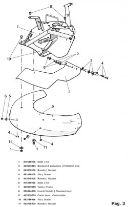 Schneidtellernabe für P70 (M250) EVO Scheibenmäher Eurosystems