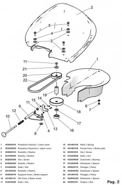 Gleittellernabe für P70 (M250) EVO Scheibenmäher Eurosystems