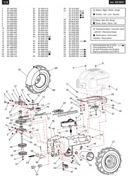 Rad Rechts 13x5,00-6 AS Luftbereifung  für P55 (M220) Eurosystems