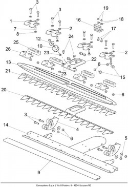 Spezial-Keilriemen für P55 (M220) Balkenmäher Eurosystems