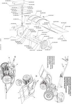 Schneckenwelle für P70 EVO (M250) Federrechen Eurosystems