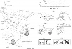 Vorderrad für P70 EVO (M250)  Anbauschubkarren Eurosystems