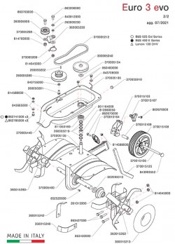 Fluegelmutter für EURO 3 EVO Motorhacke Eurosystems