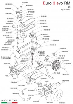 Fluegelmutter für EURO 3 EVO Motorhacke Eurosystems